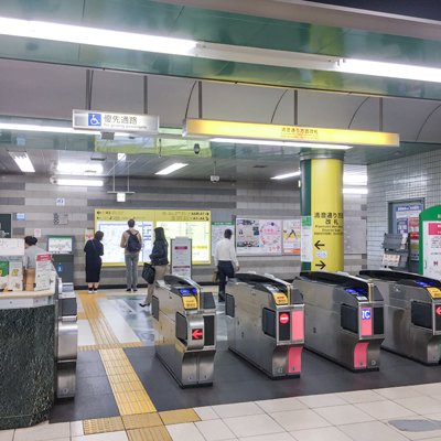 森下駅下車